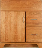 Lambiere Collection with Zenith Door style in Cherry-Golden Wood-Color. Standard Lambiere Decorative Hardware shown.