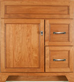 Gentry Collection with Edgewood Door style in Cherry-Golden Wood-Color. Standard Gentry Decorative Hardware shown.